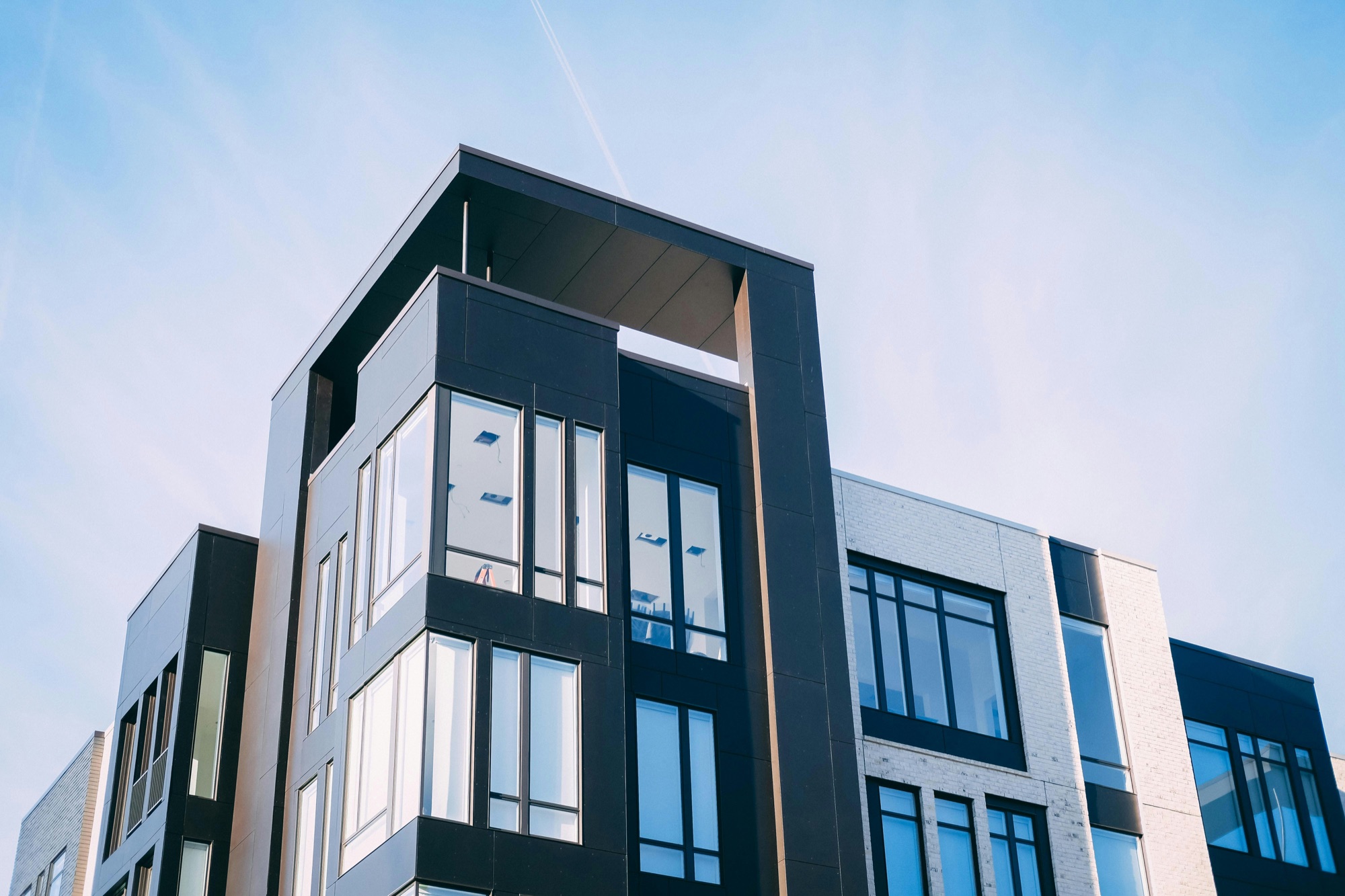 Contemporary multifamily community exterior